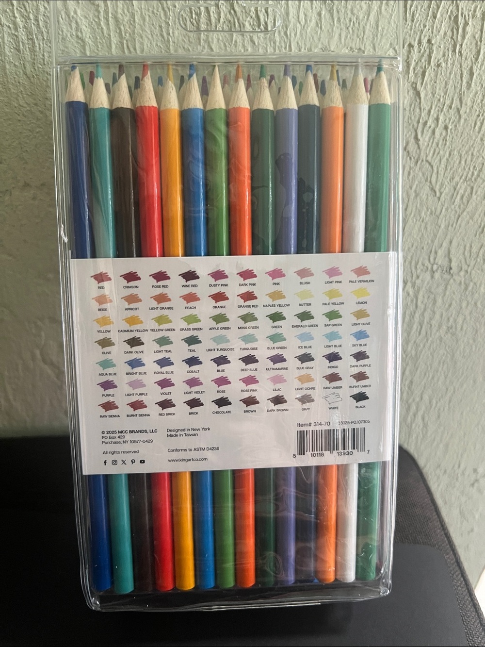 #2792** Kingart Multicolor Colored Pencil Set - Picture 3 of 17